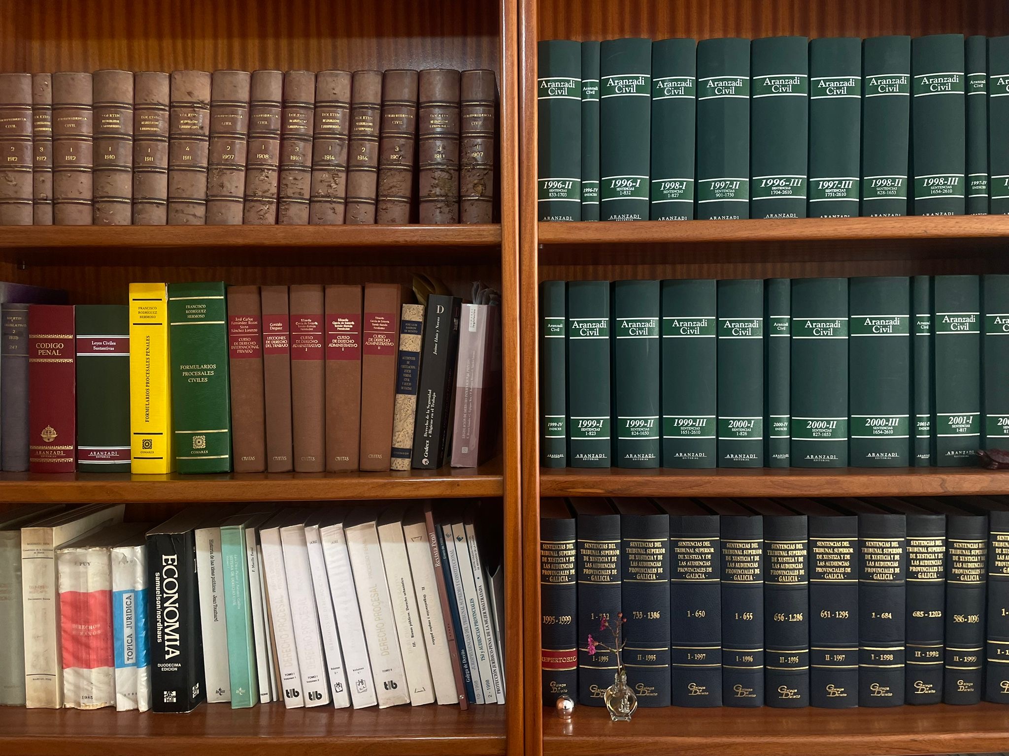 Imagen de una biblioteca jurídica